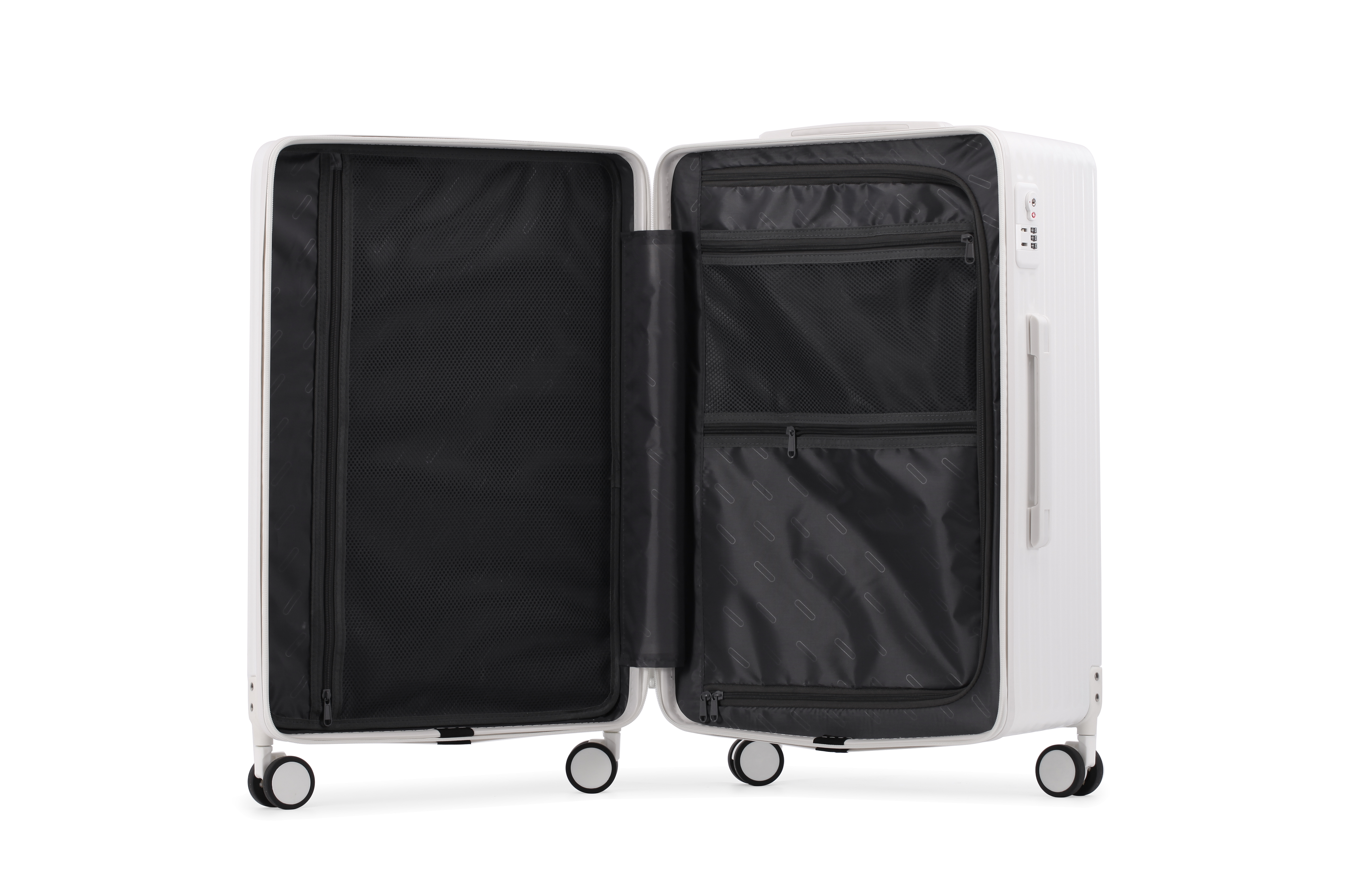 3 個トロリー荷物スーツケースセット PP 荷物シェル工場カスタマイズされた直接販売