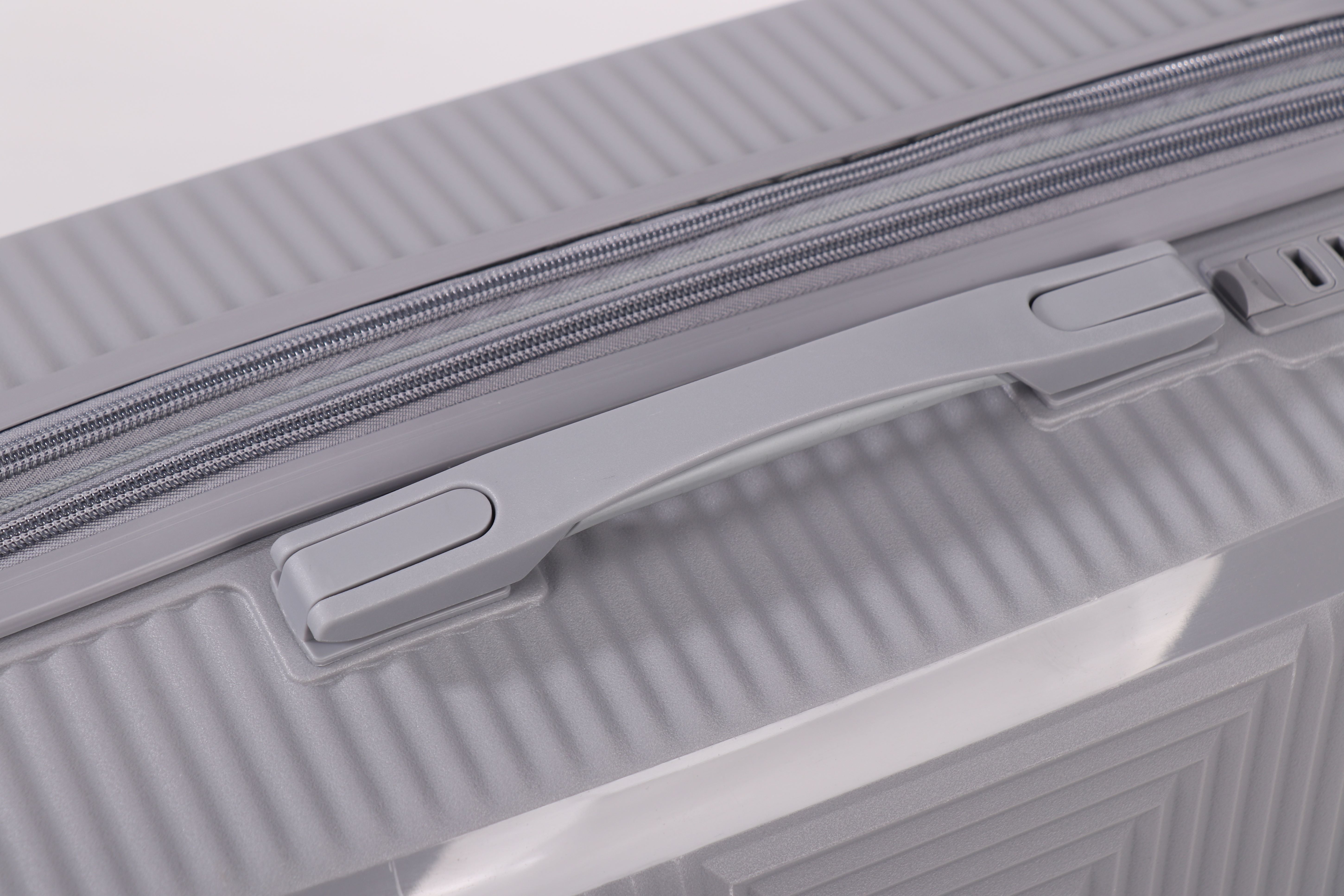 PP 荷物スーツケース 4 個セット 19 インチ、取り外し可能なホイール付き、耐久性のあるハードサイドスーツケース